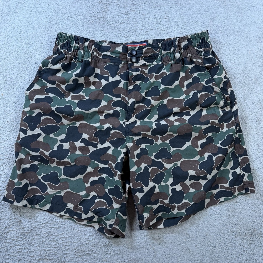 Burlebo Shorts Mens Small Camo Hybrid Lined Active Drawstring Performance